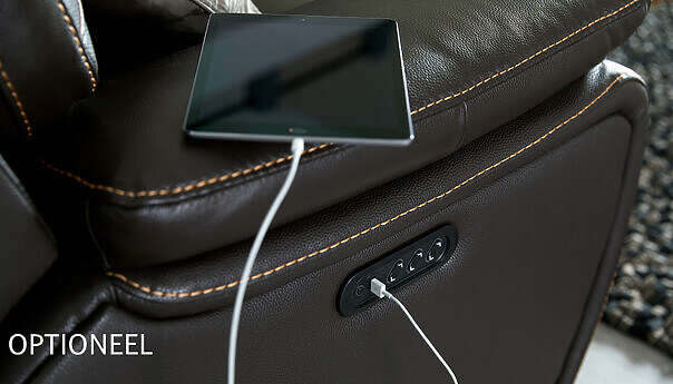 Casanova hoekbank met USB oplaadpunt