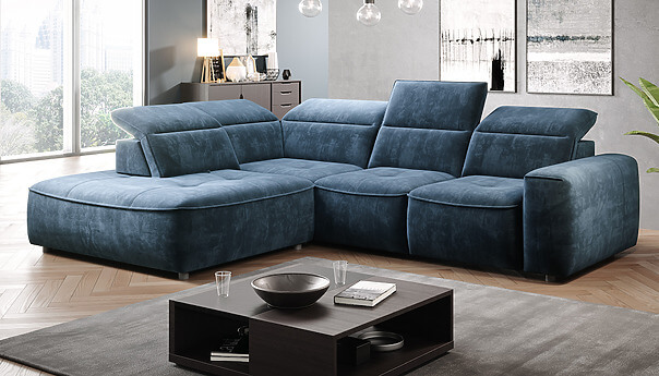 cosmo hoekbank blauw