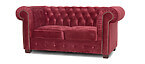 Edinburgh 2-zits Chesterfield bordeaux