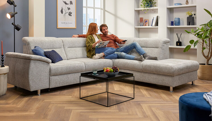 Scandi hoekbank grijs Seats and Sofas