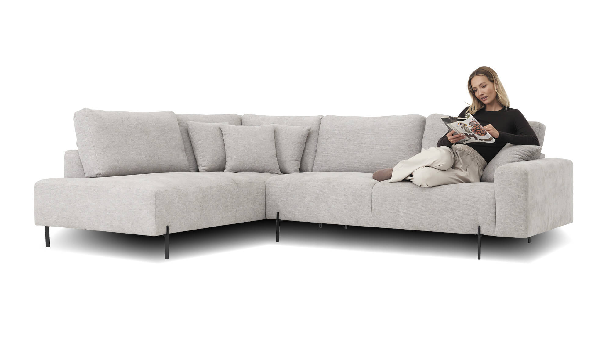 Brent hoekbank grijs Seats and Sofas
