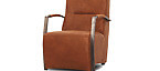 Clark fauteuil cognac