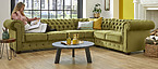 Edinburgh chesterfield hoekbank
