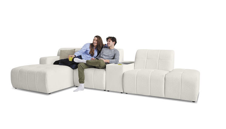 Rosalie hoekbank wit Seats and Sofas