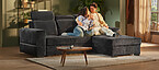 Clyde hoekbank antraciet Seats and Sofas