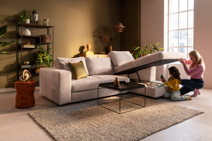 Alicante Hoekbank Licht Grijs Seats and Sofas
