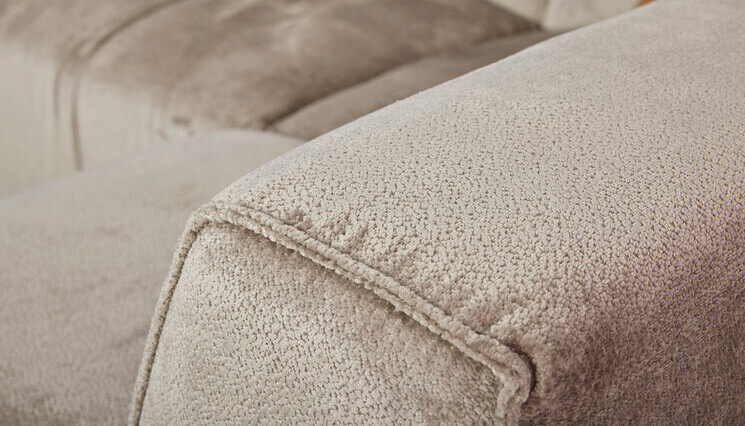 Yara hoekbank stof detail