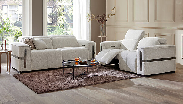Loretta 3-zits en 2-zits bank met relaxfunctie Seats and Sofas