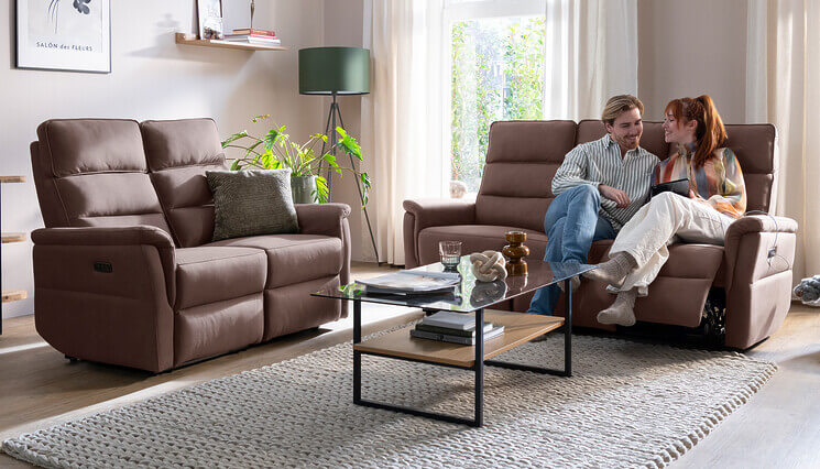 Colombo 3+2-zits bank met relaxfunctie Seats and Sofas