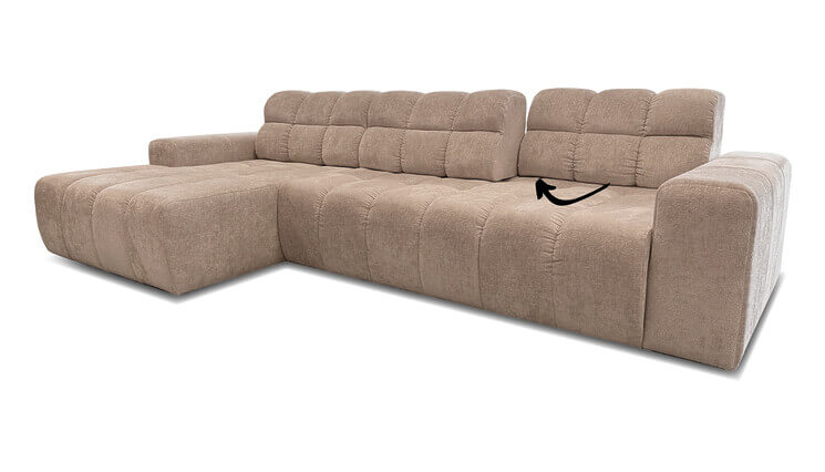 Bolano hoekbank beige