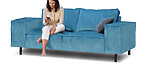 Manilla 2-zits blauw
