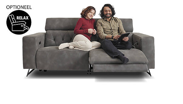 Madeira 2-Zits Bank, optioneel met relaxfunctie