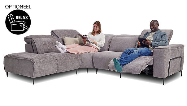 Sevilla Hoekbank, optioneel met relaxfunctie